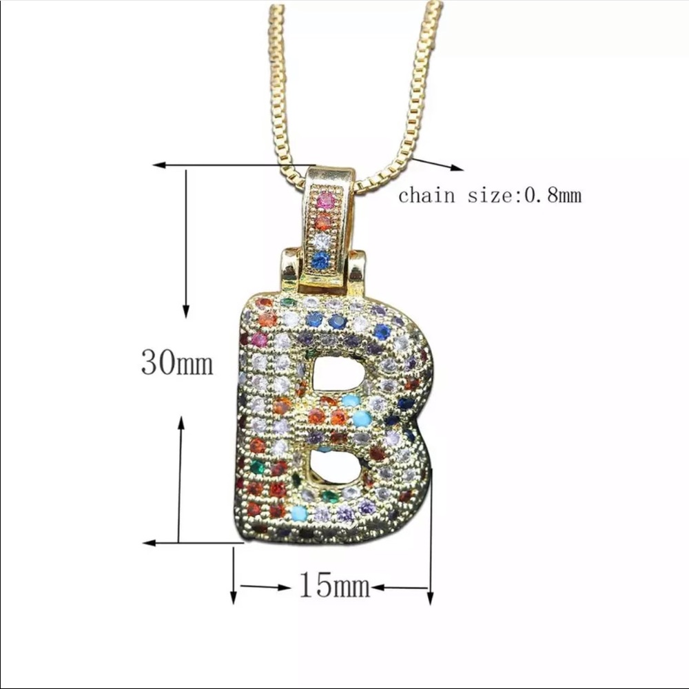 Statement letter necklace pendant - Picture 7 of 7